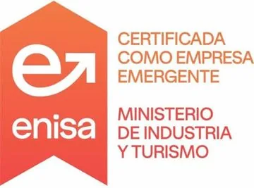 Certificada como Empresa Emergente — ENISA, Ministerio de Industria y Turismo